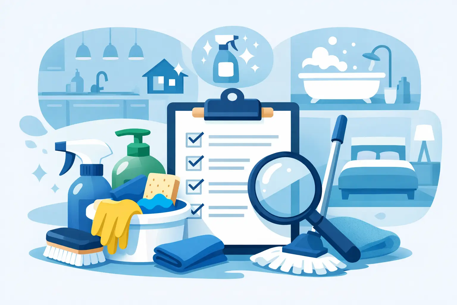 Deep Cleaning Checklist Guide for Every Room