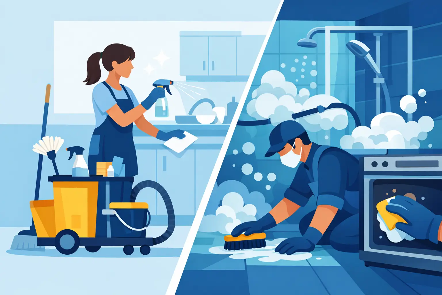 Standard Cleaning vs Deep Cleaning