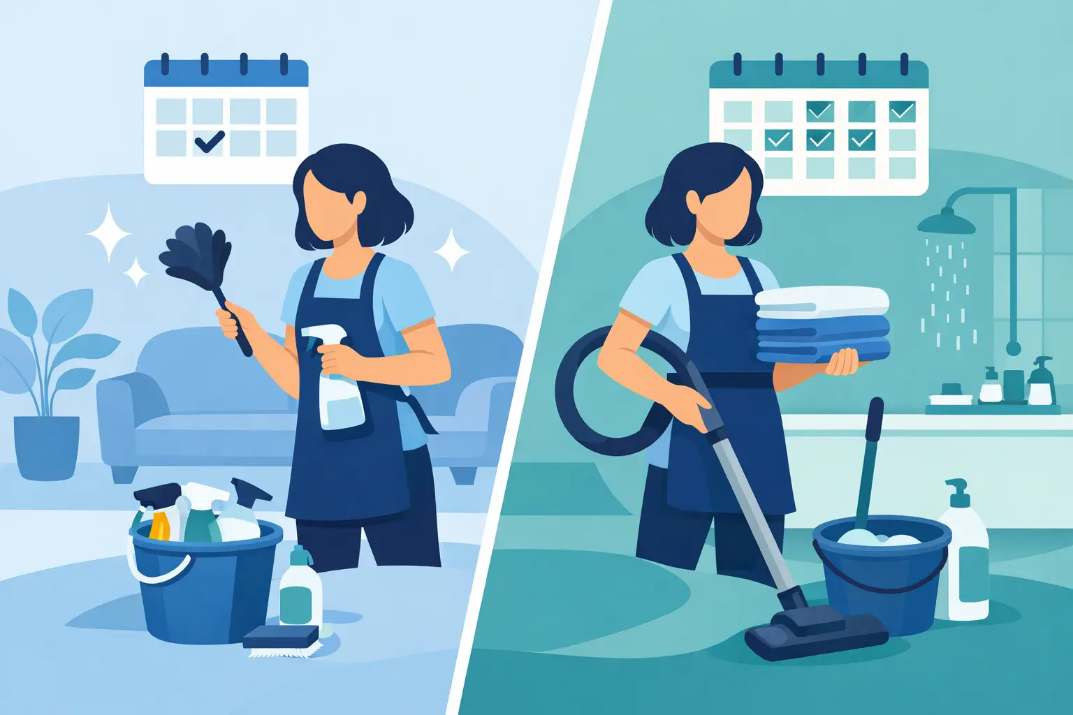 Weekly vs Biweekly Cleaning Service