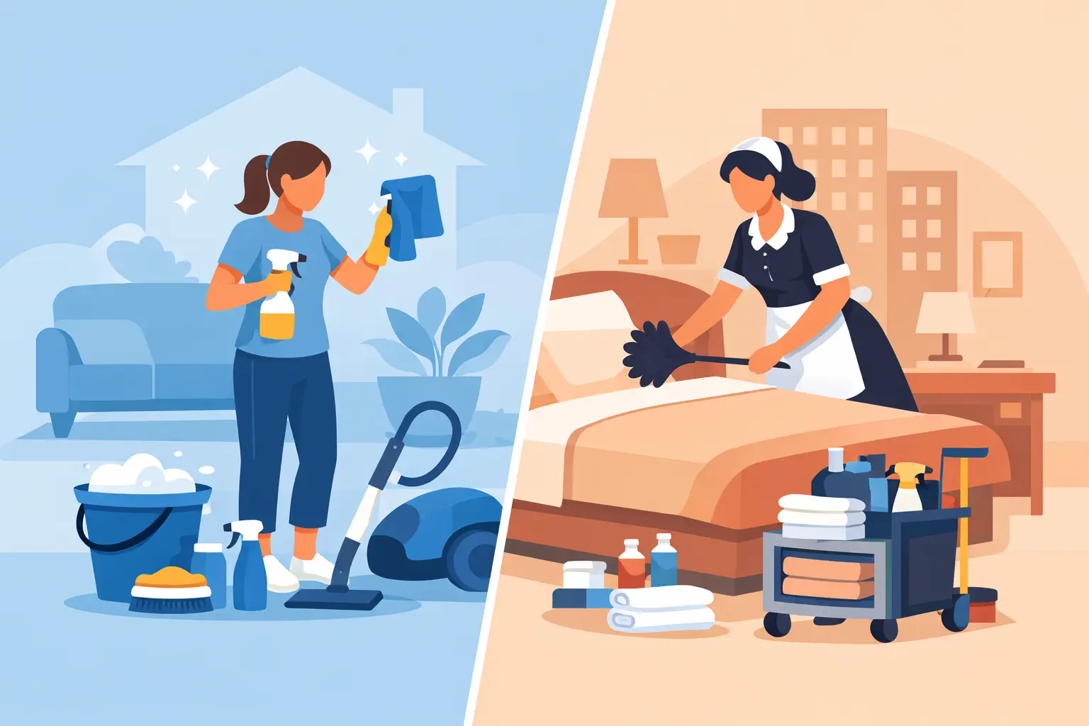 House Cleaning vs Maid Service Explained
