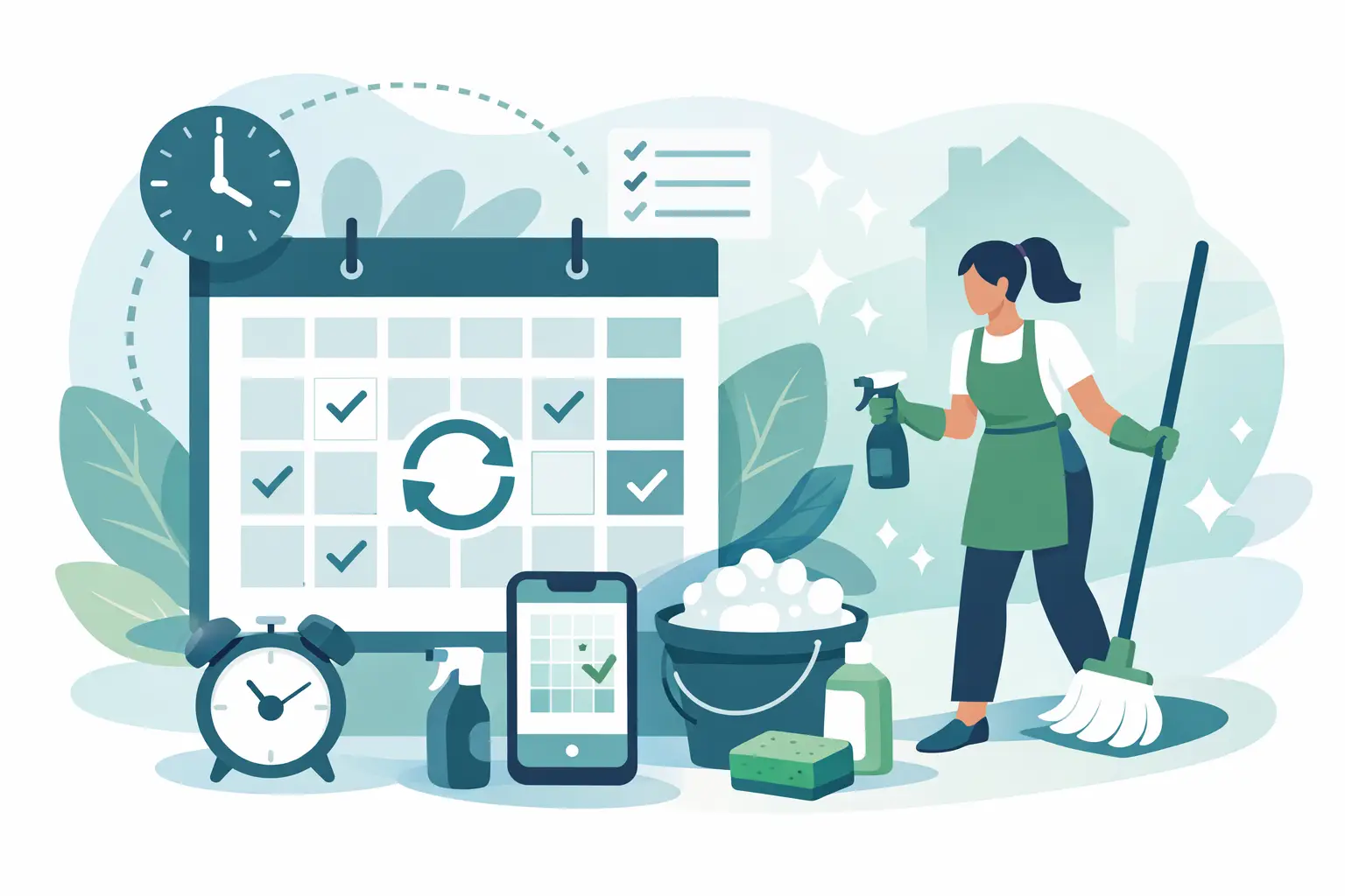 How to Schedule Recurring Cleaning at Home
