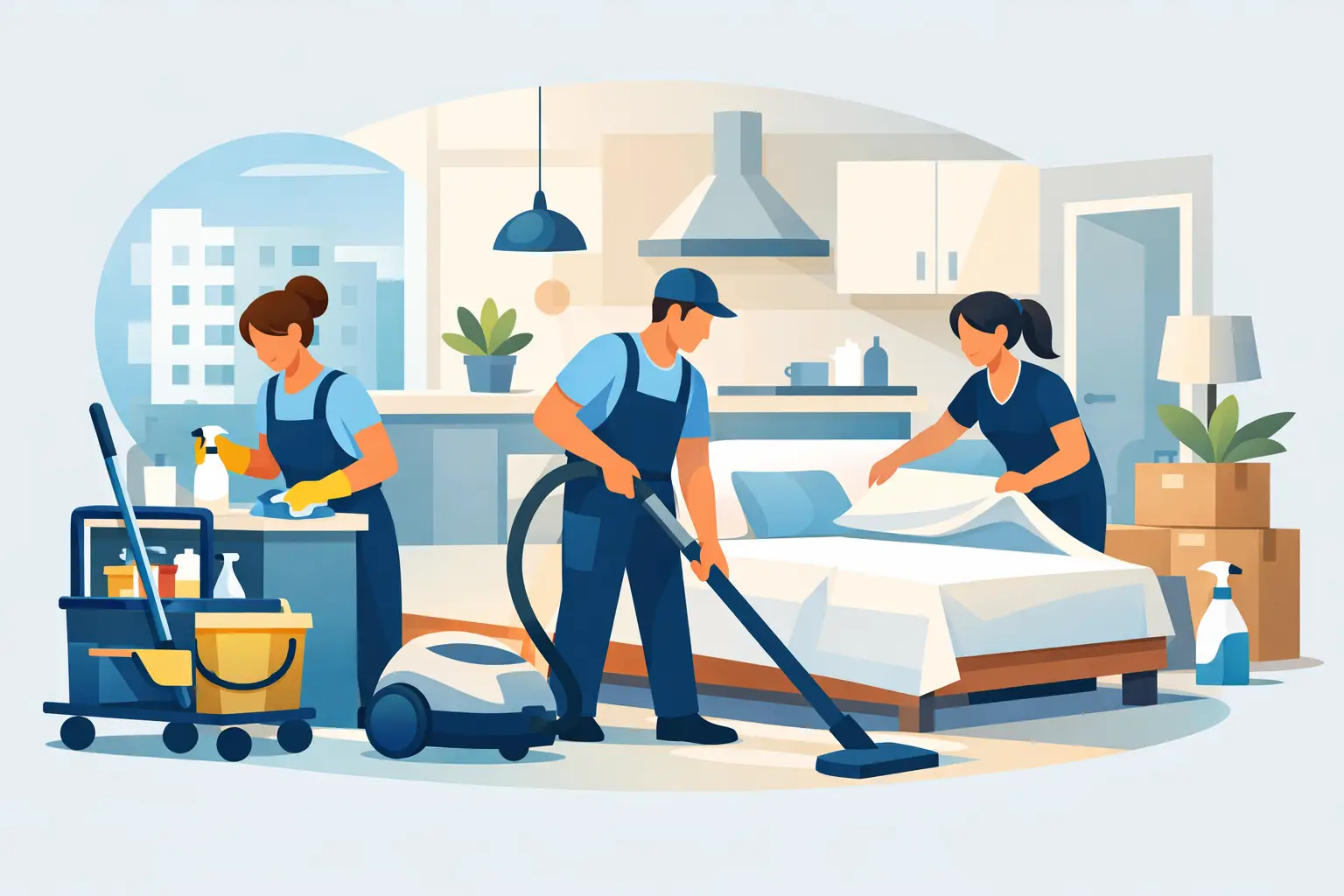 Professional Cleaners for Apartment Turnovers