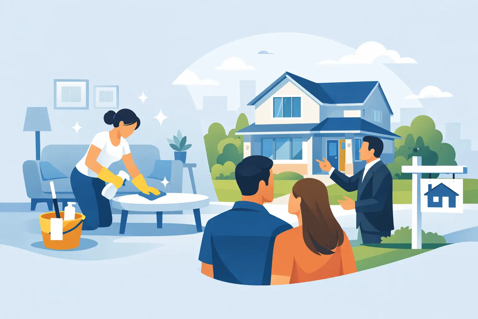 A Clean Home Before Listing Helps It Show Better