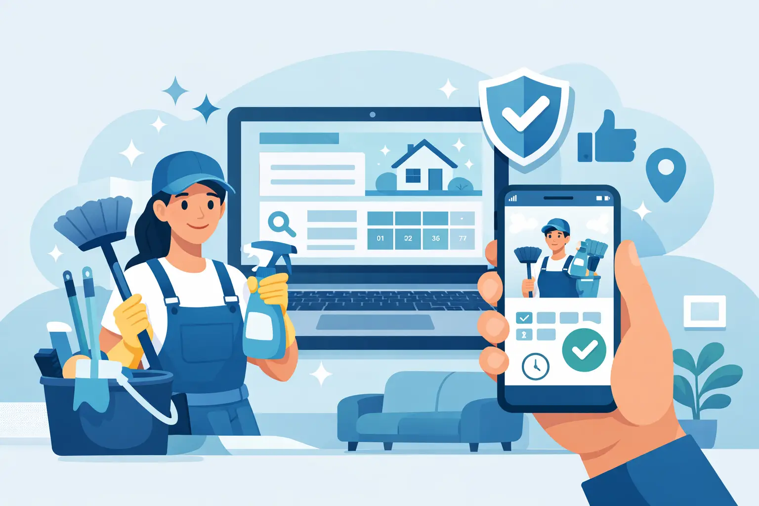 A Guide to Booking Cleaning Online With Confidence