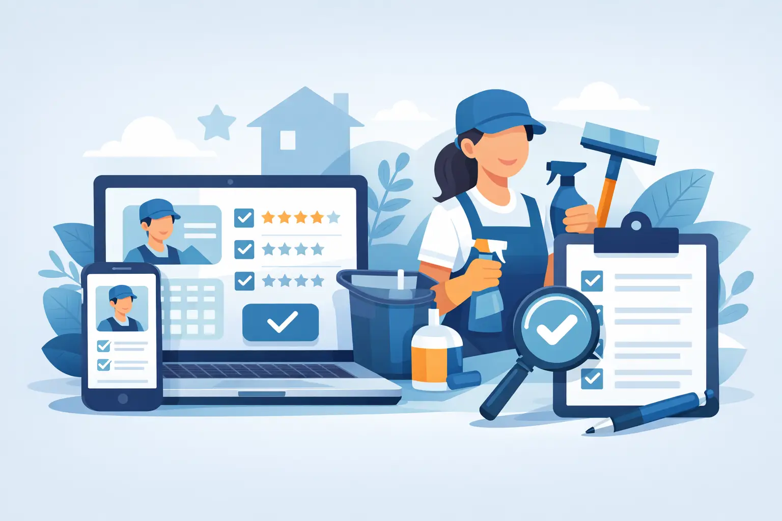 Online Booking Cleaning Service Review Checklist